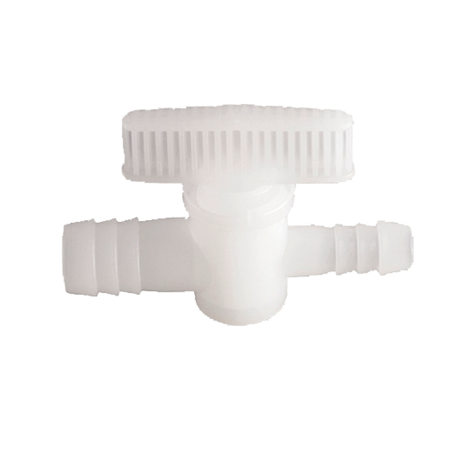 Reducing hose tubing stop-cock 18-21/9-11mm, PE-HD